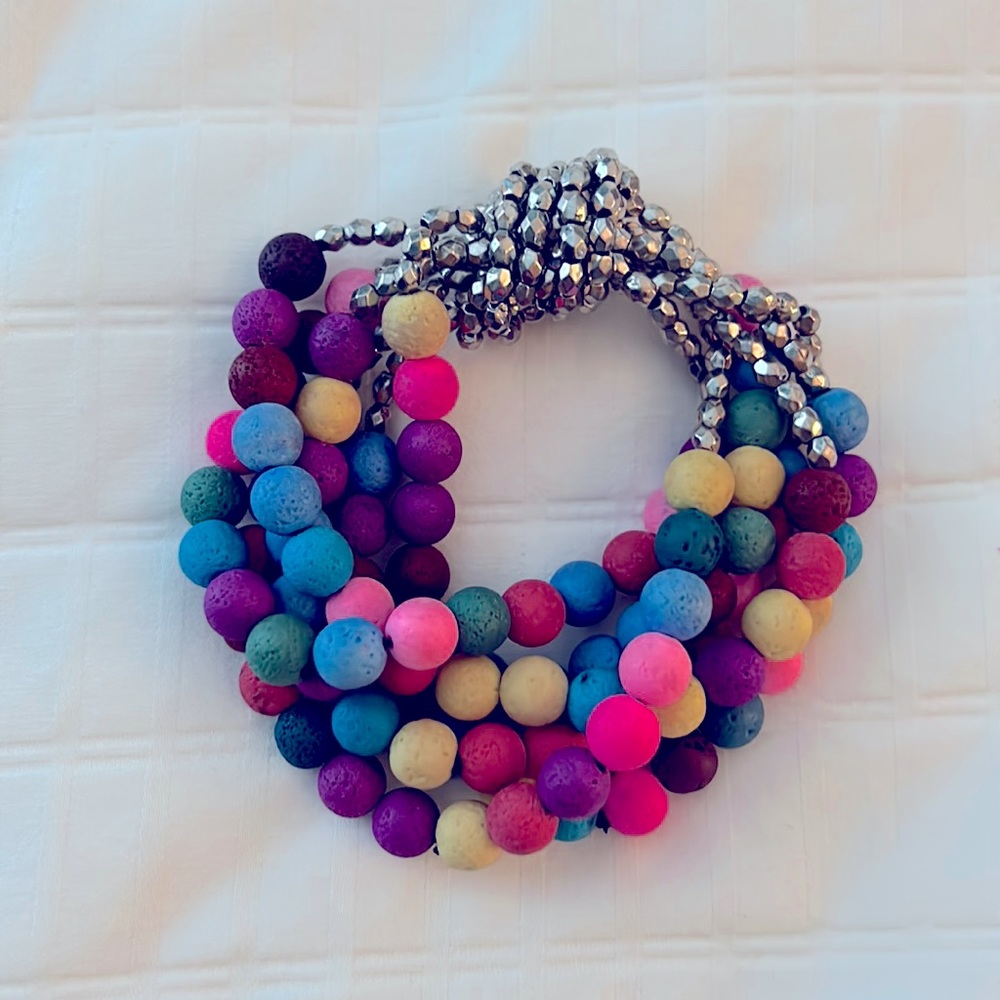 Makemba lava bead bracelet